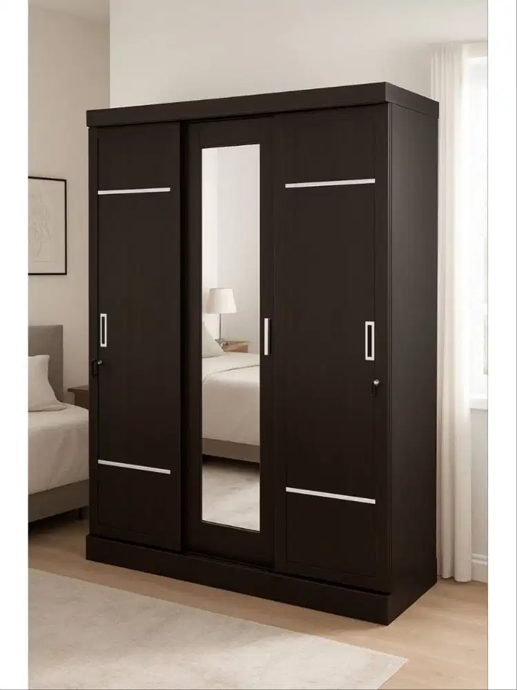 Lemari pakaian 3 pintu  / lemari baju pake cermin