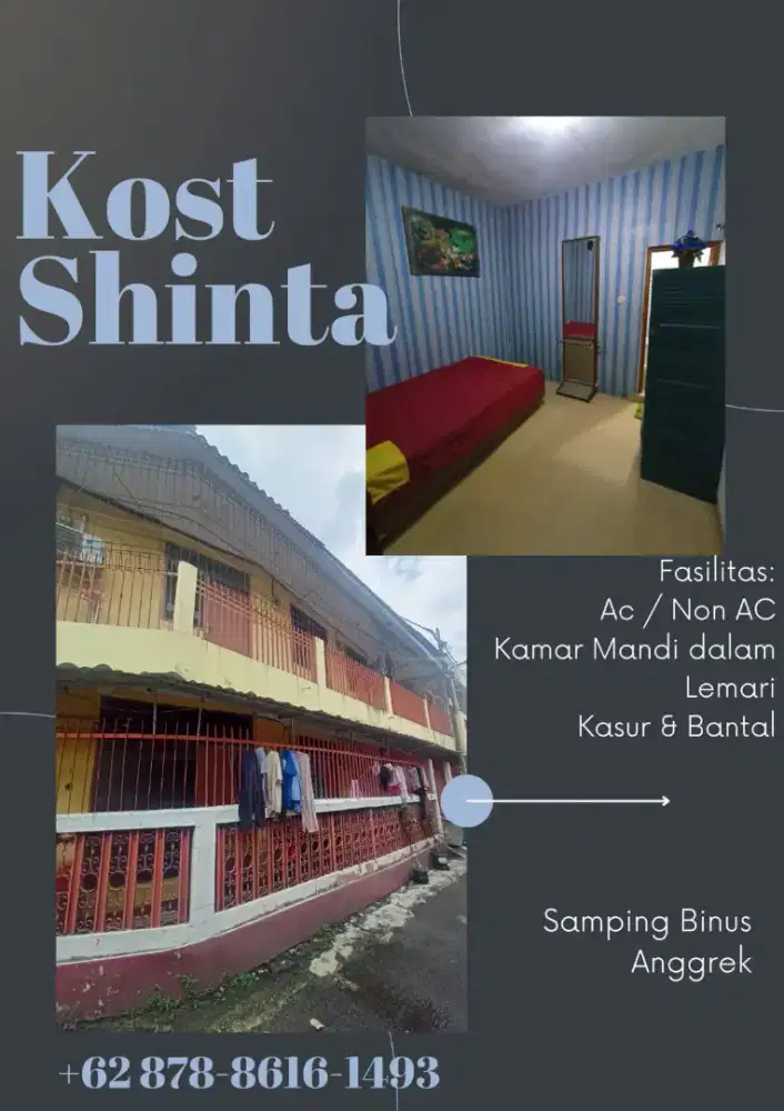 Kost shinta murah rawa belong binus