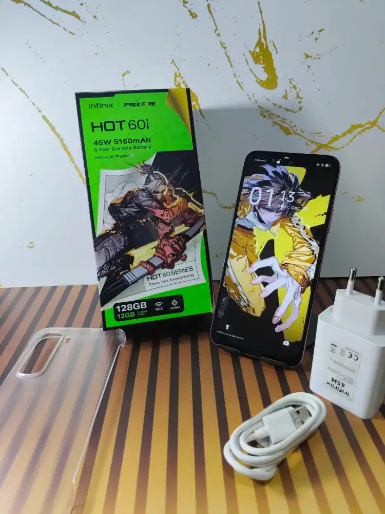 infinix Hot 60i 6+6/128 Fullset Garansi Panjang
