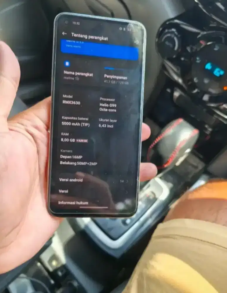 Realme 10 8/128 resmi masih bgus mulus Bs tuker tmabh