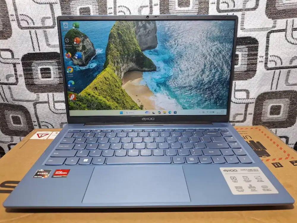 Laptop Axioo Hype 5 Ryzen 5 seri 7000 ram 8gb slim batre awet