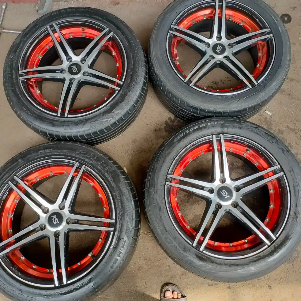 Velg KS ring 18 pcd 5x114,3 ban 235/50 R18 4pcs murah