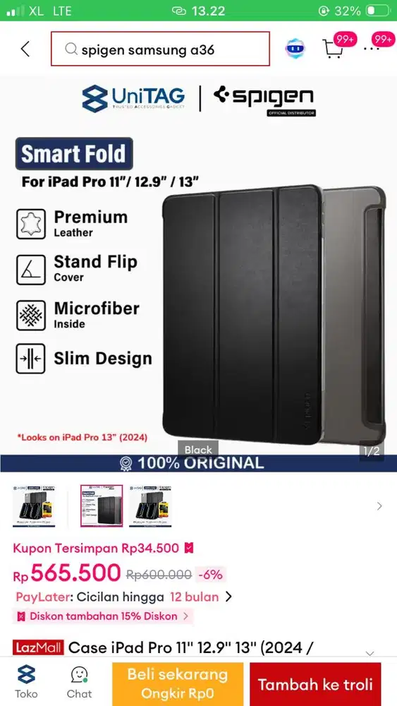 Case iPad Pro 11” (2024) Spigen Original