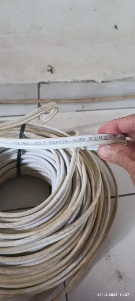 Kabel CCTV RG59 Panjang+/-70meter Tidak Pernah Pakai