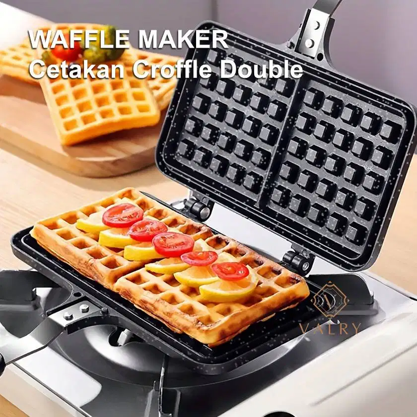 VALRY Belgian Waffle Maker Panci Granit Cetakan Kue Croffle