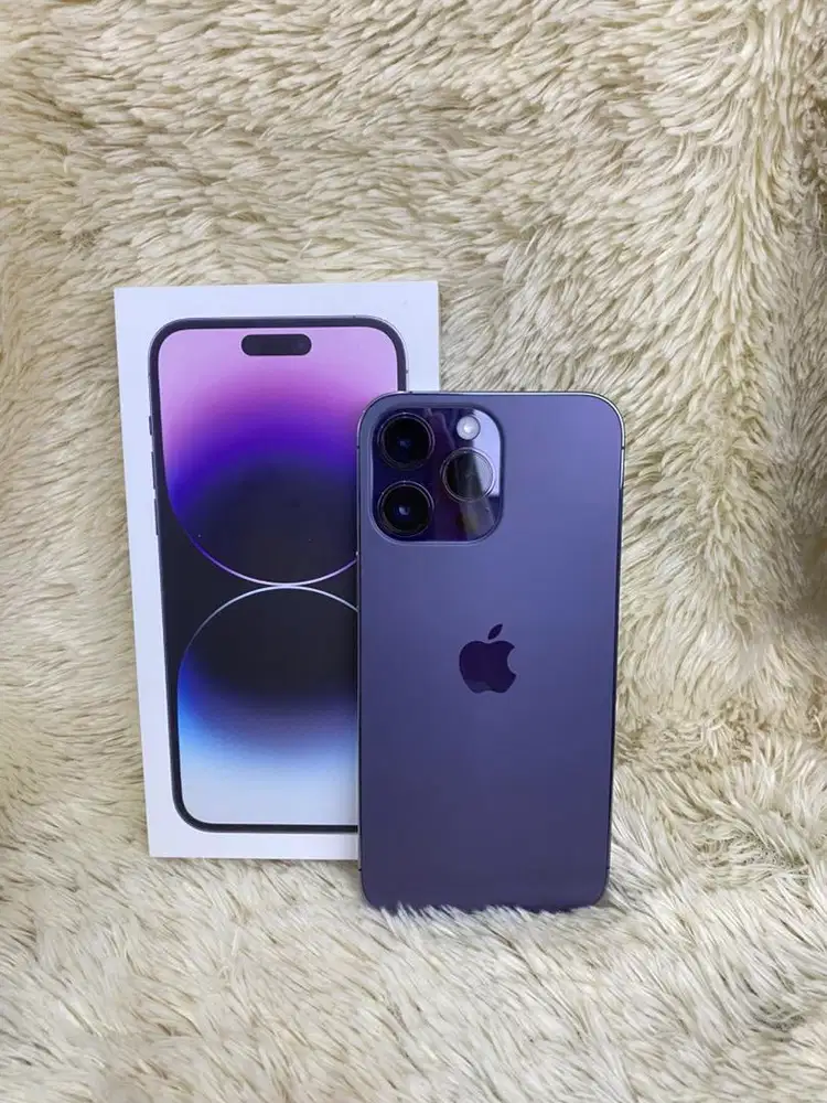 iPhone 14 Promax256 GB Purple Fullset Ori Ex Garansi Resmi iBox #3Gcom