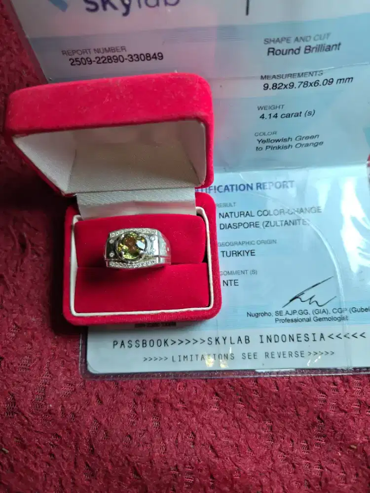 Natural Color Change Diaspore Zultanite