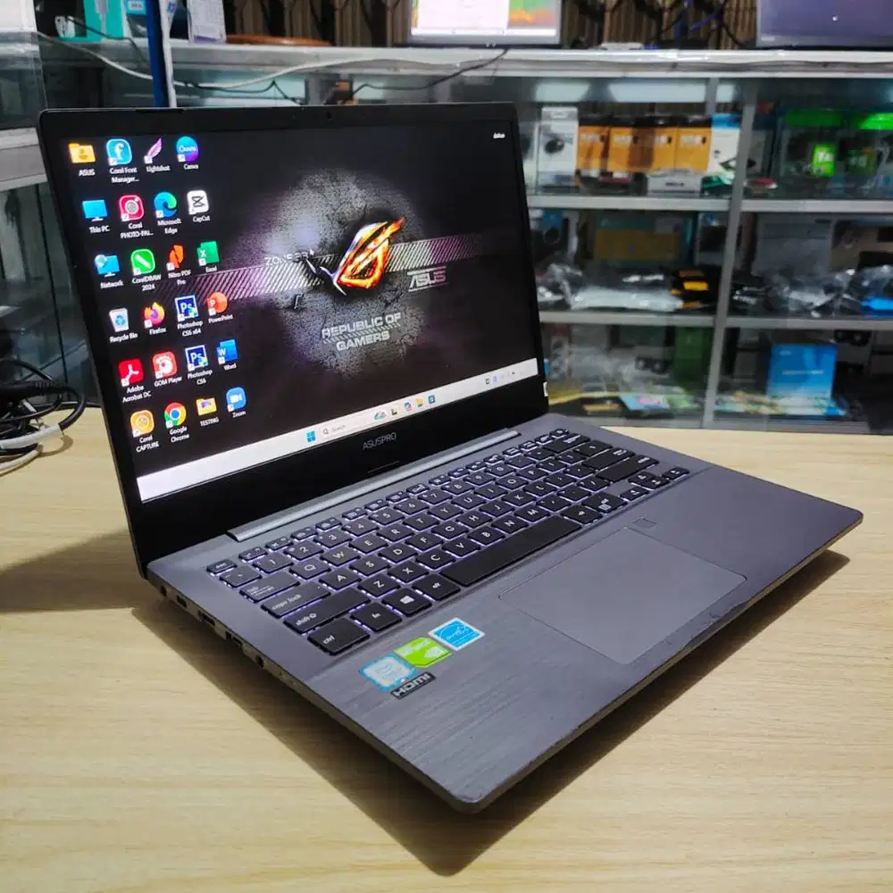 Laptop Asus PRO Gaming Editing Multitasking Intel Core i7 RAM 16GB SSD