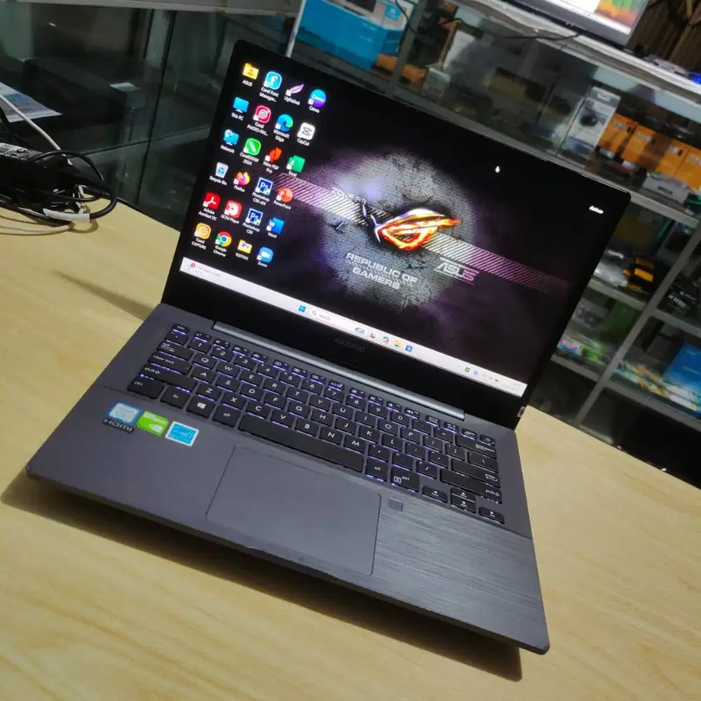 Laptop Asus PRO Gaming Editing Multitasking Intel Core i7 RAM 16GB SSD