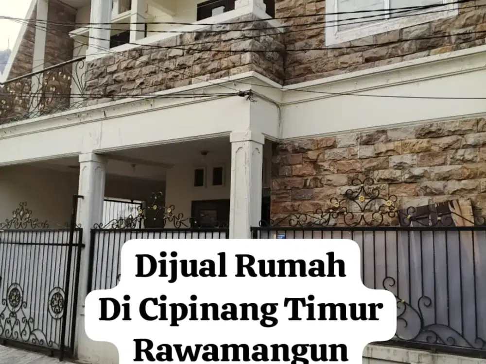 DIJUAL RUMAH DI CIPINANG TIMUR DEKAT RAWAMANGUN JAKARTA TIMUR