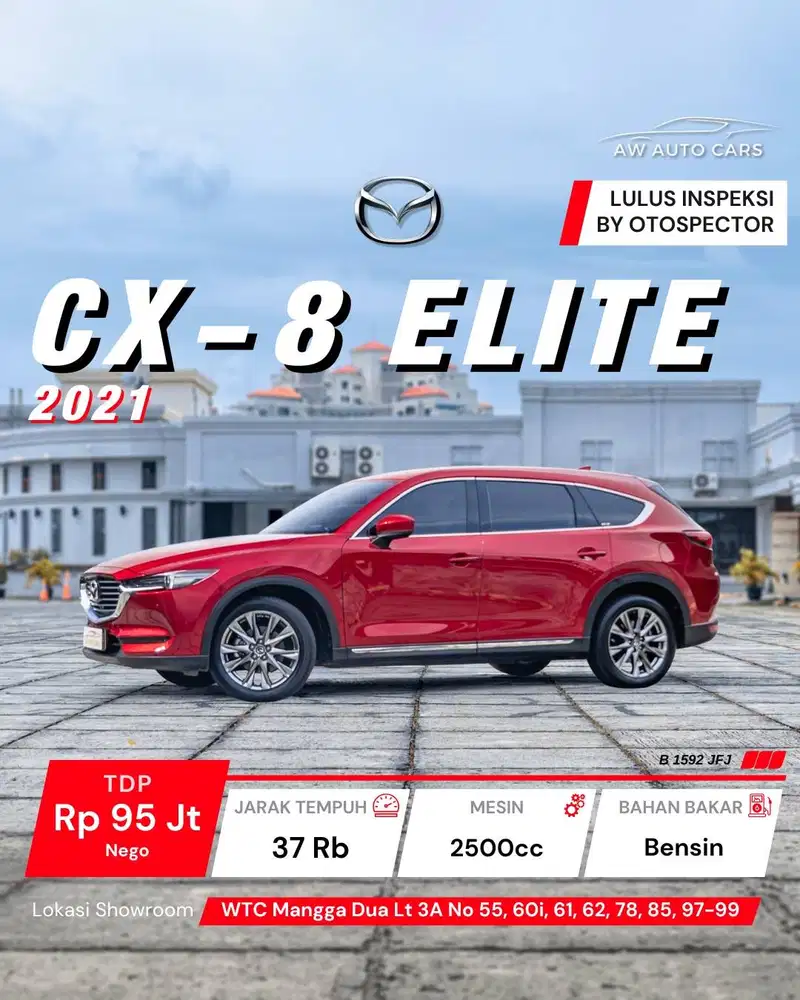 Mazda CX-8 Elite 2022 NIK 2021 CX8 non touring 2023