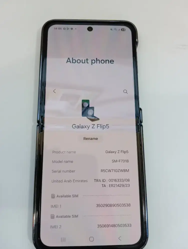 dijual samsung flip 5 internasional mulus seperti baru