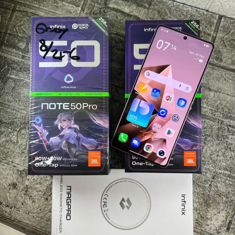 Infinix note 50 pro ram 16/256 GB Lengkap mulus