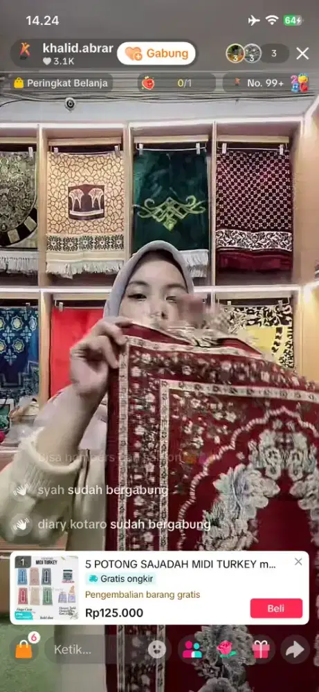 DI CARI HOST LIVE PEREMPUAN