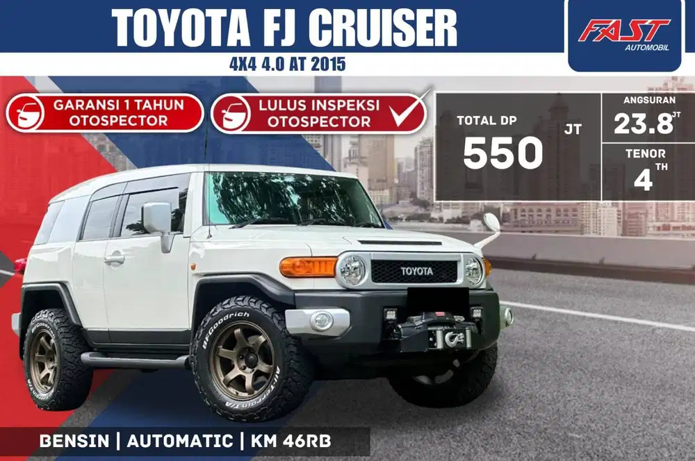 TOYOTA FJ CRUISER 2015 4×4 4.0 AT V6 LOW KM.46RB & ANTIK