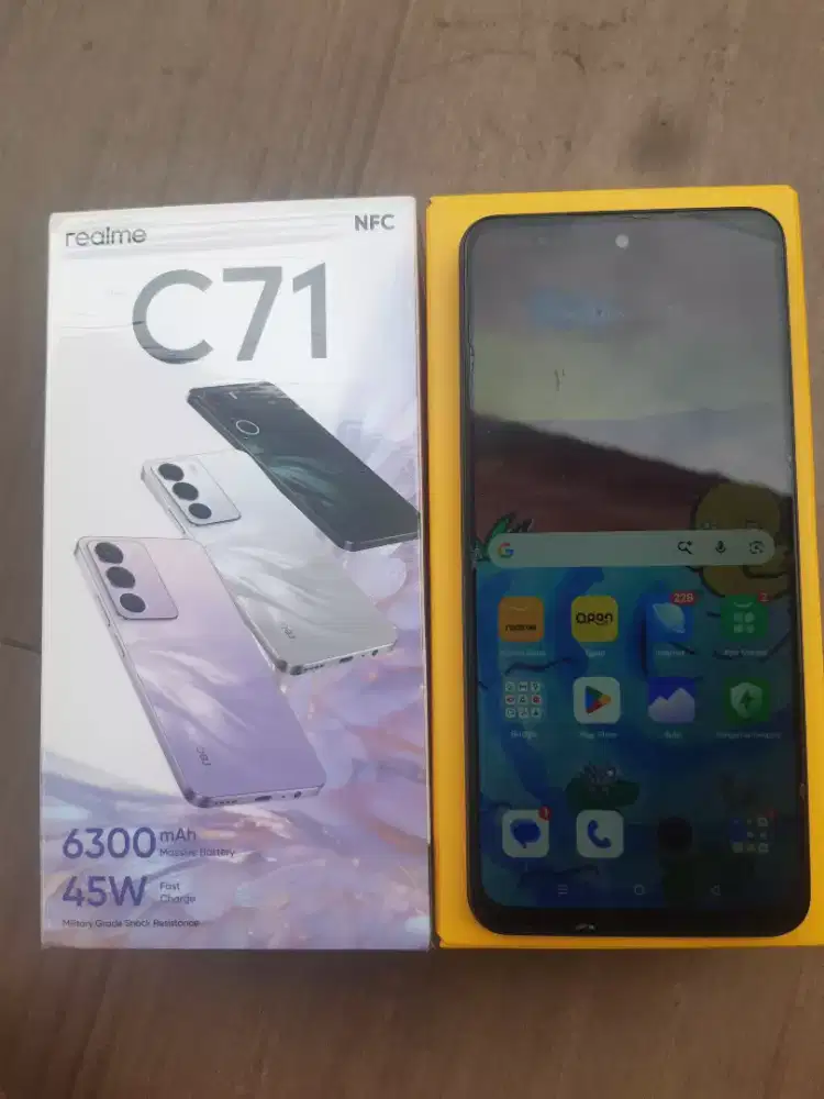 Realme C71 Black 8+8/128 GB NFC Fullset Garansi Panjang