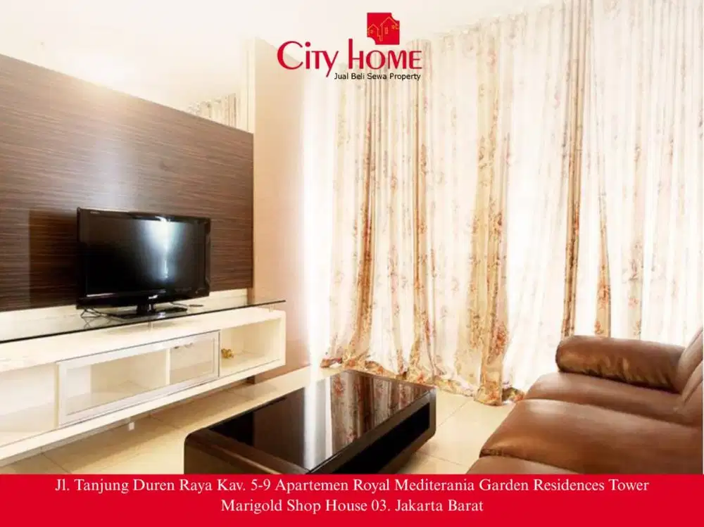 Sewa cepat apartemen 2BR Central Park, Luas 77,5m2, Jakarta Barat