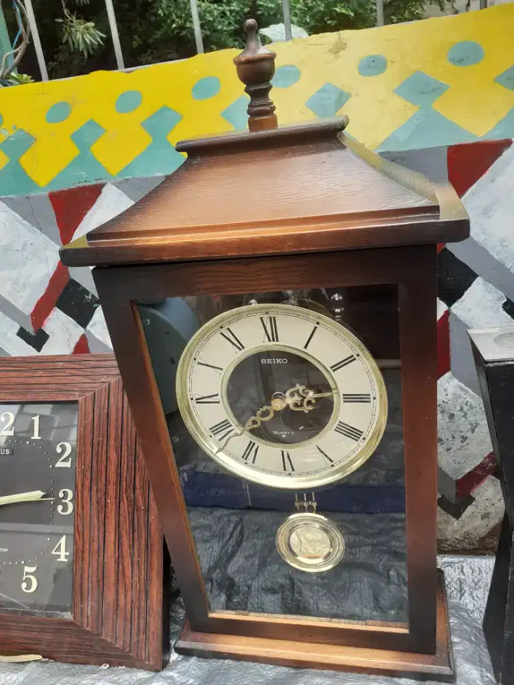 Jam Seiko Kayu Orginal antik