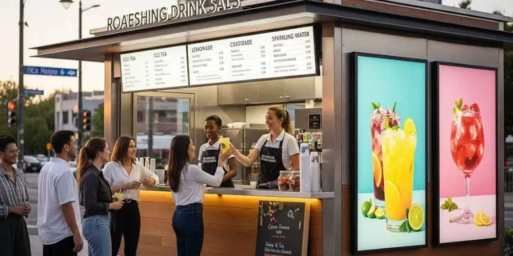 Jaga Stand Minuman (jualan pinggir jalan)