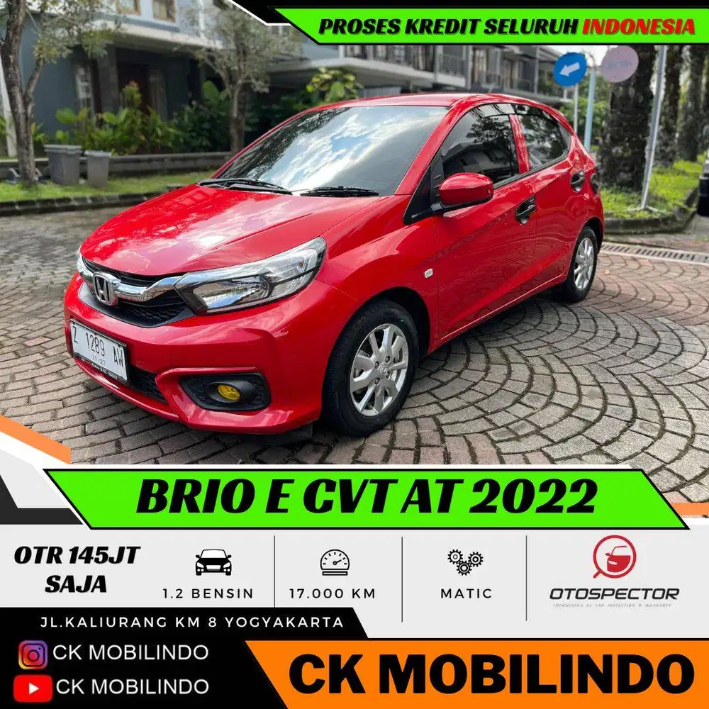 Honda All New Brio E CVT Matic 2022 ANTIK DP Minim Kredit Murah