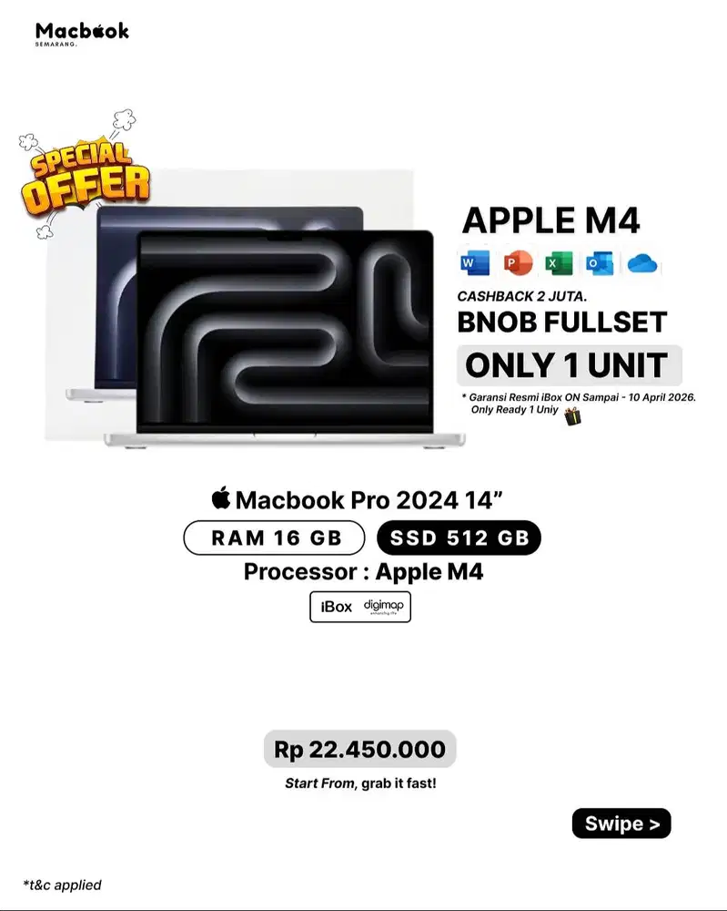 Macbook Pro 2025 RAM 16/512 GB Apple M4