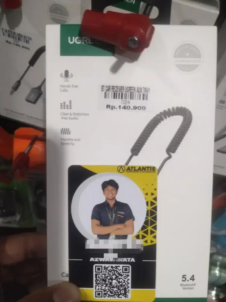 BT CAR RECEIVER UGREEN AUX 20601 l ATLANTIS DAHSYAT