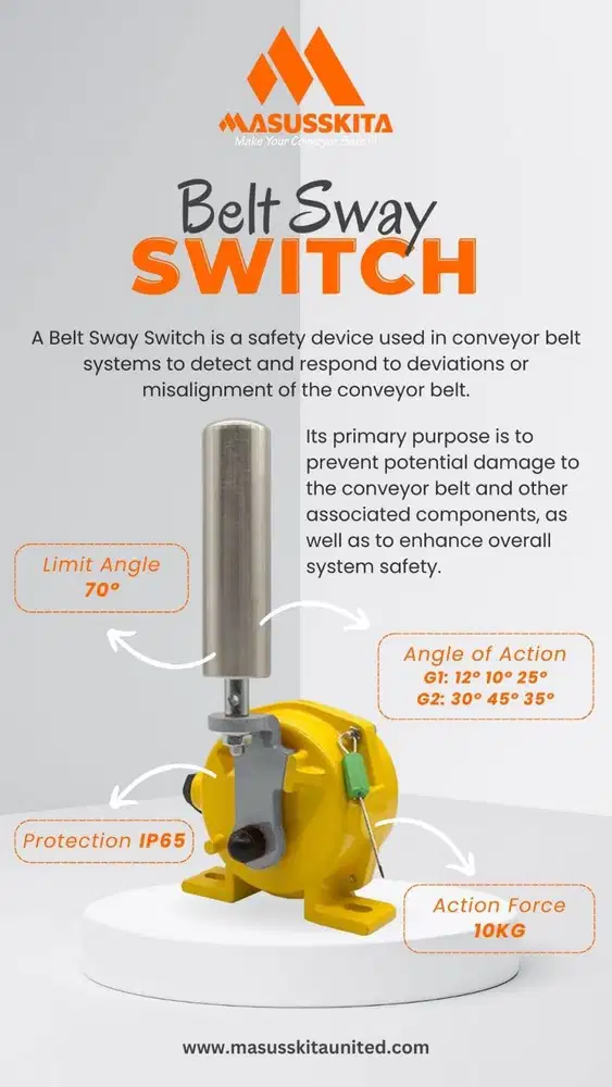 Belt Alignment Switch Masusskita - Solusi Cerdas Cegah Belt Robek & Sp
