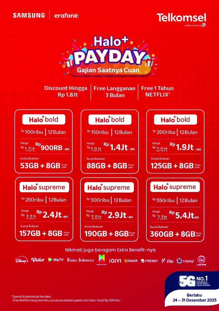 Halo telkomsel promo payday