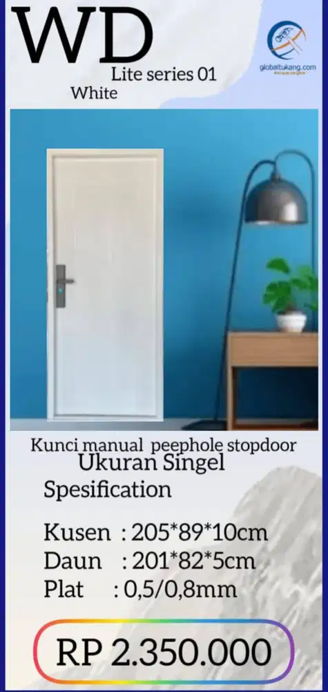 Jual Pintu baja minimalis kota Padang