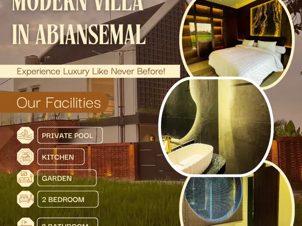 For Sale  VILLA  Brand New pemandangan Sawah  Abiansemal Badung bali dekat ubud