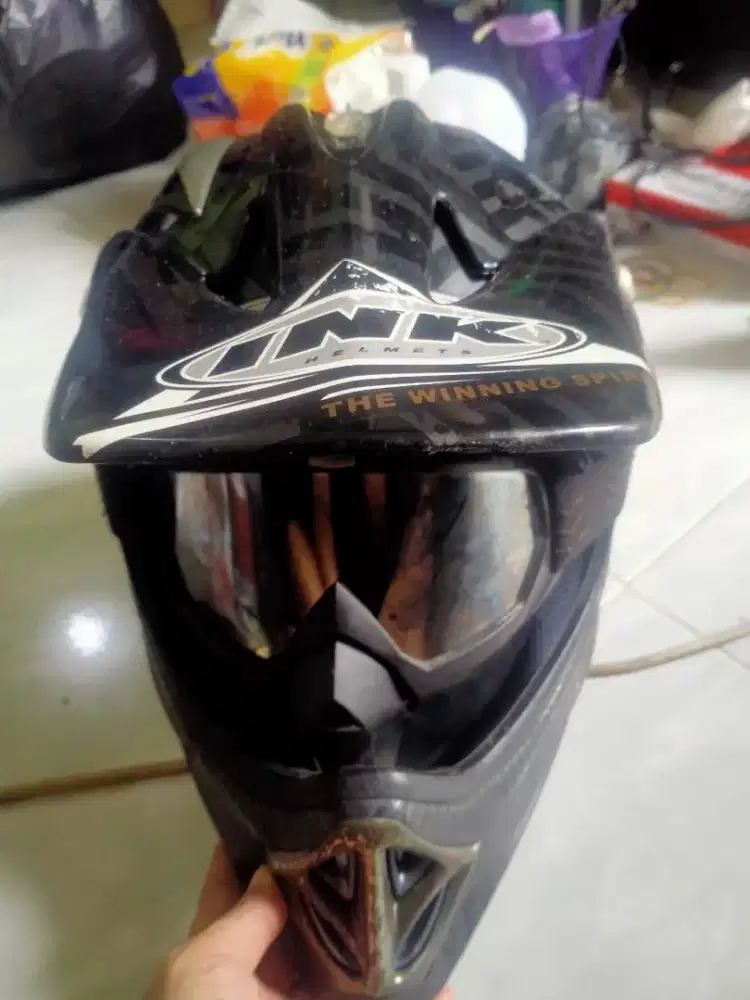 Helm  cross ink size XL