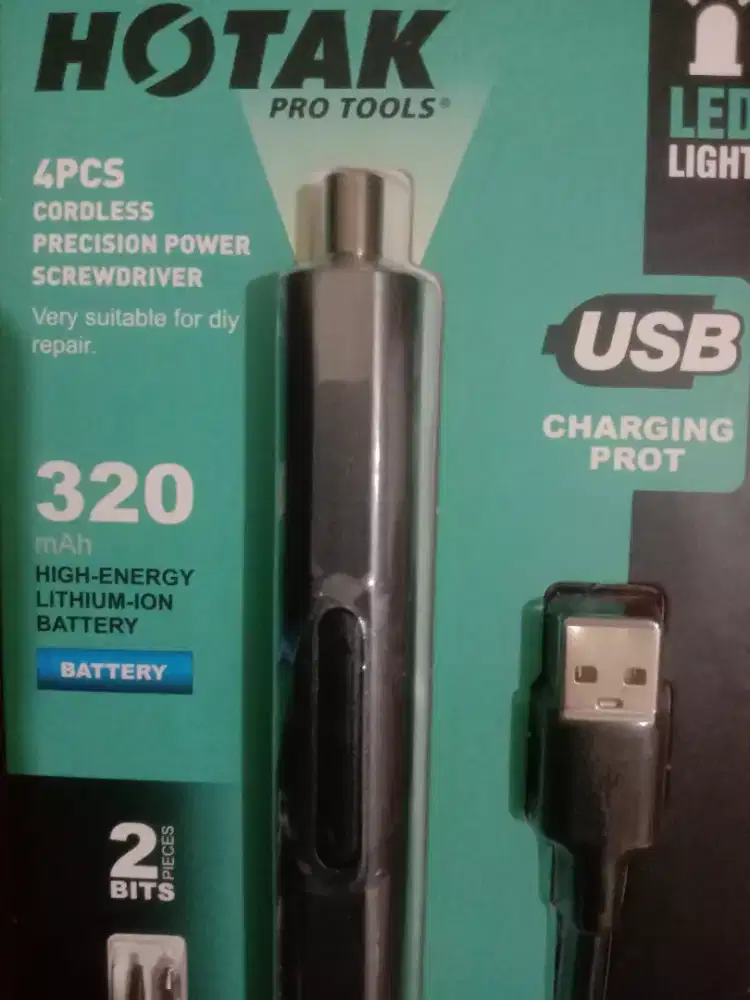 Obeng presisi nirkabel Wireless Hotak Pro Tools 4pcs. kondisi baru.