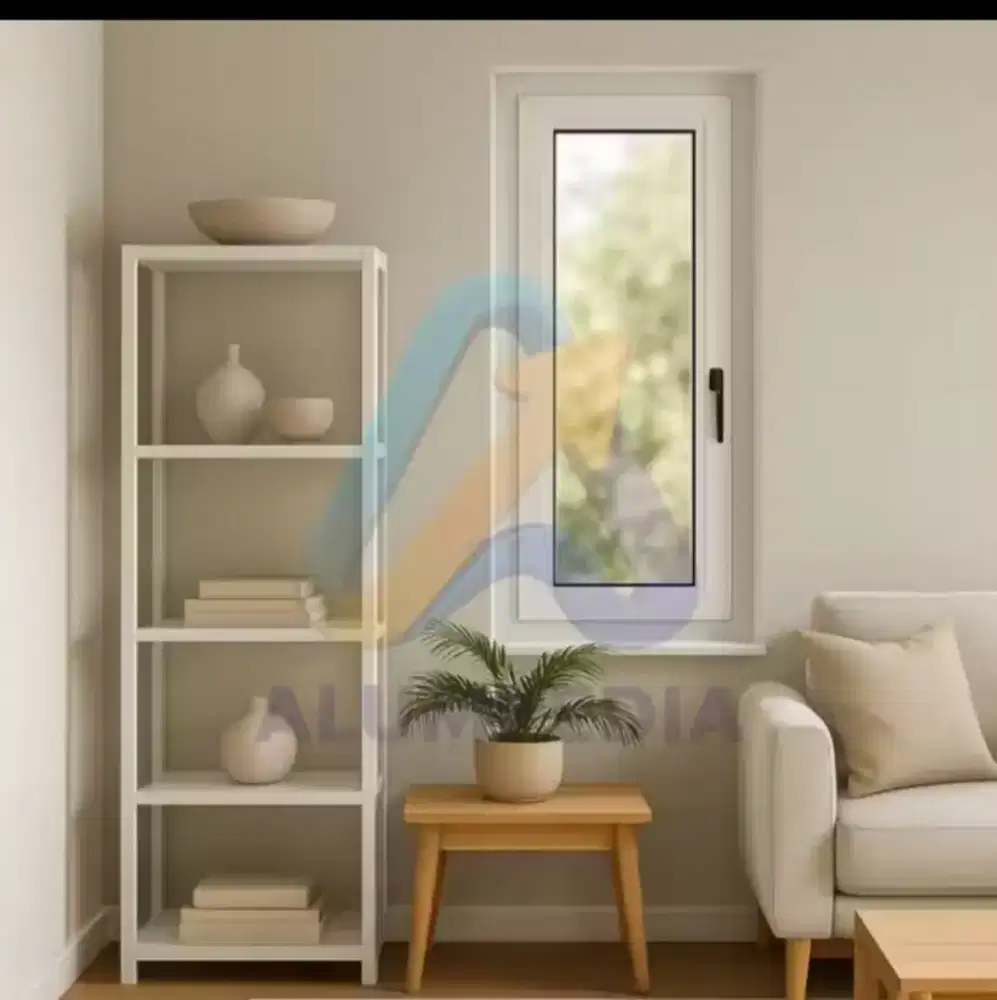 Jendela, Set Kusen Jendela Aluminium, 1 Set Cendela Dan Kusen Aluminiu