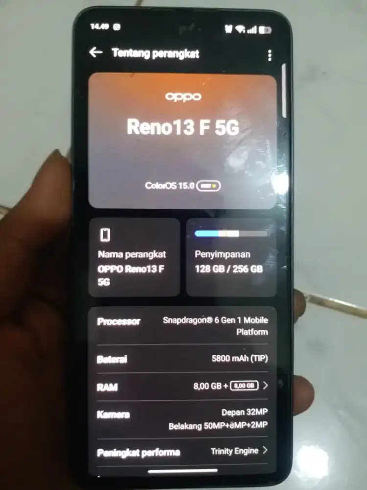 HP OPPO RENO 13F 5G 8+8/256