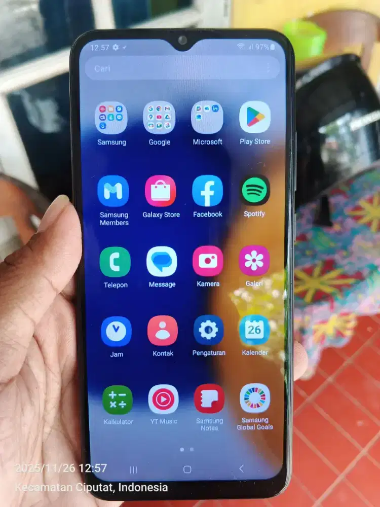 Samsung A03 full original belum pernah service atau ganti lcd