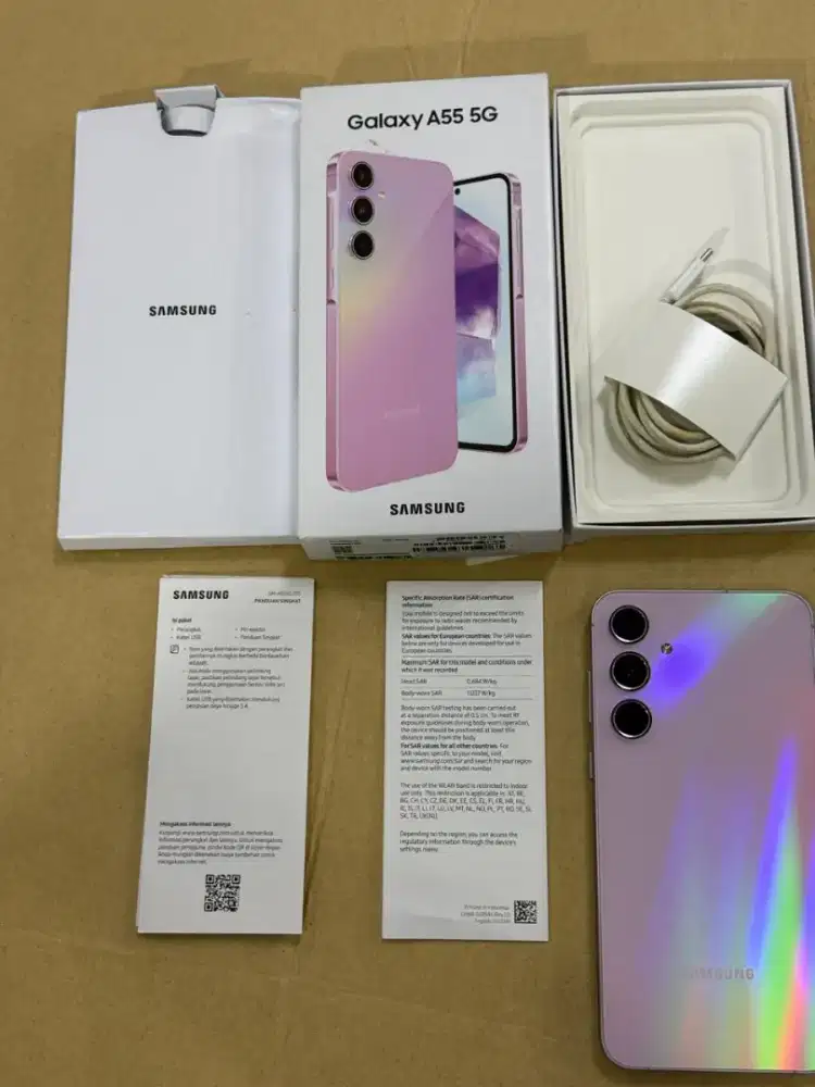 Samsung Galaxy A55 8/256GB Fullset Ori Mulus Bekas Pakai