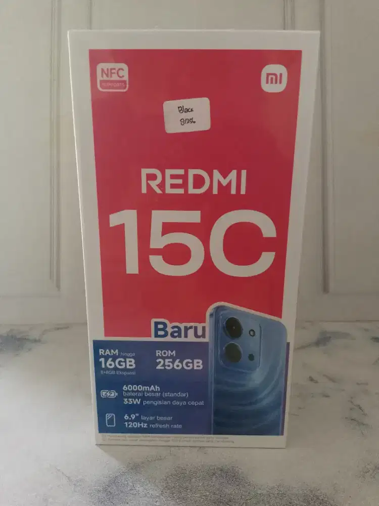 New redmi15c 8/256 garansi resmi