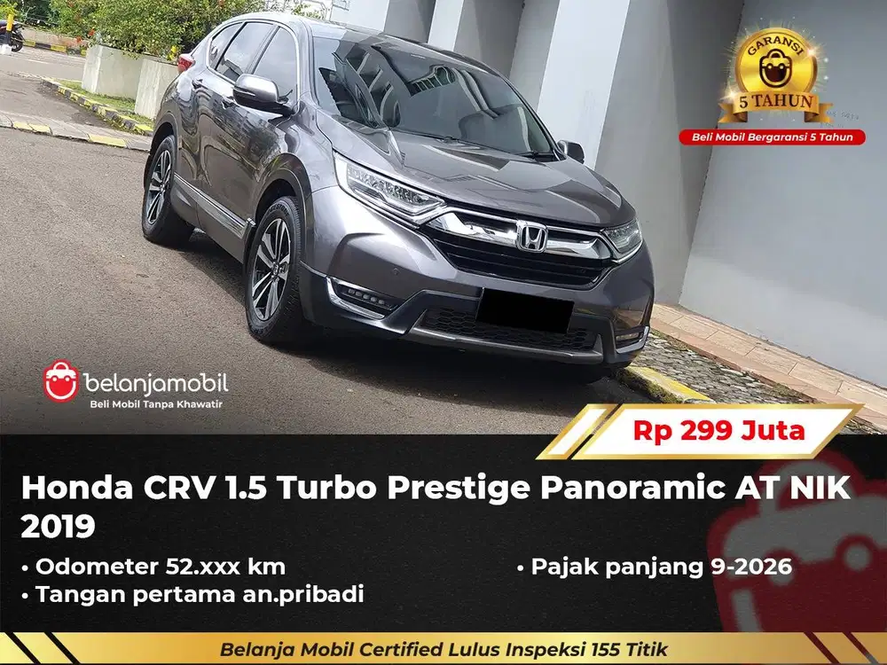 [ GARANSI 5TH ] Honda CRV CR-V CR V 1.5 Turbo Prestige AT 2019/2020