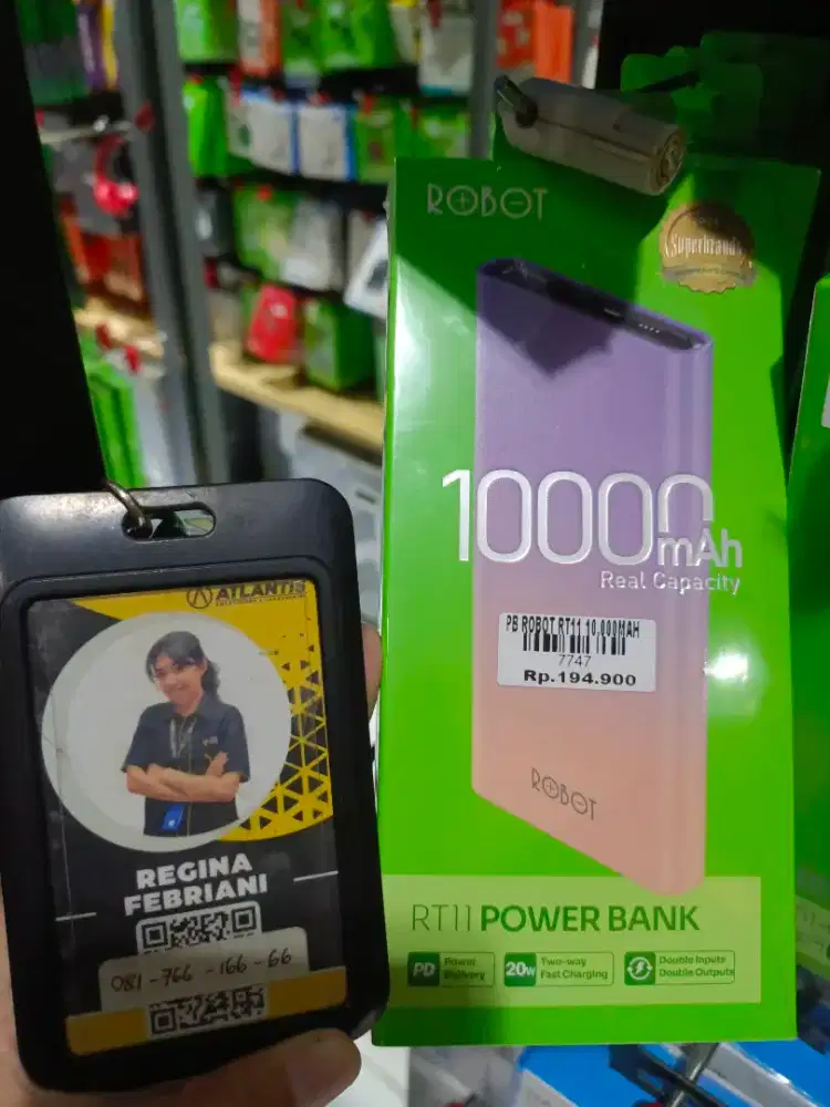 POWEBANK ROBOT RT11 10.000MAH | ATLANTIS DAHSYAT