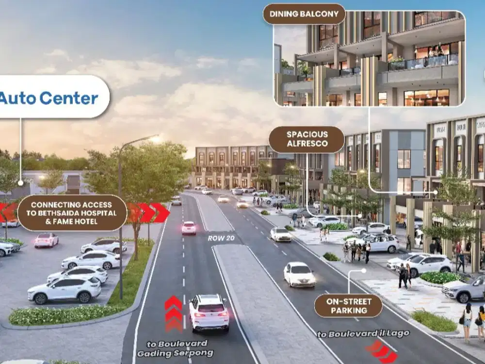 Illago Grande Free Parking Area Perbatasan Boulevard Gading Serpong Lokasi Premium