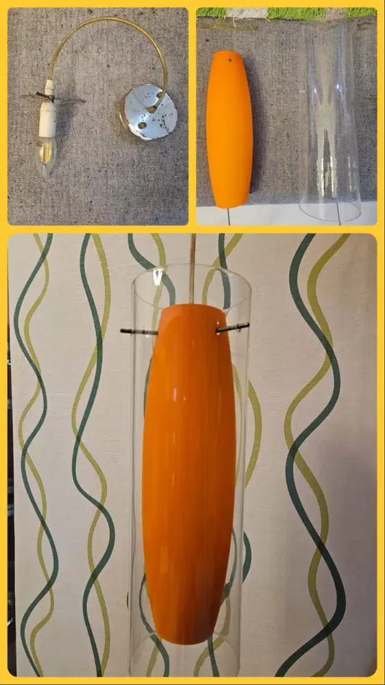 Lampu Gantung LED Minimalis (Orange)