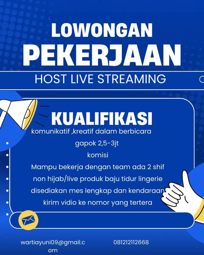 dicari host secepatny