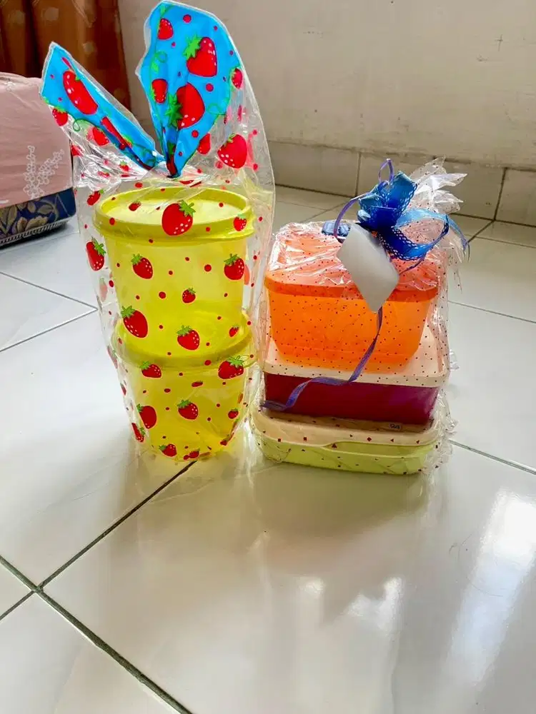 Borongan Tupperware Asli 5 Pcs - Kondisi Baru & Sudah Dikemas Kado