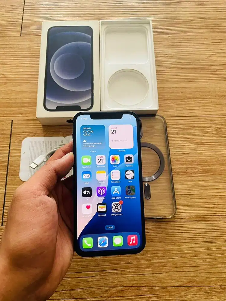 Iphone 12 128 gb digimap fullset dus ori normal