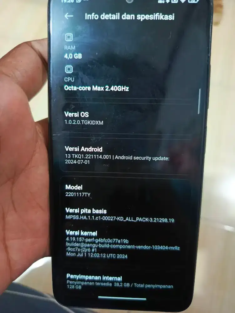 hp redmi note 11 ram 4/128