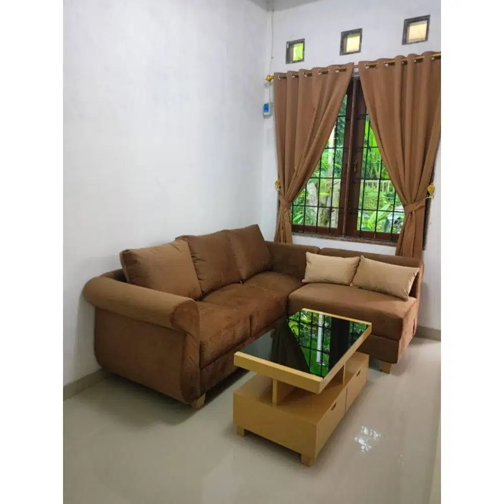 Set sofa minimalis + meja