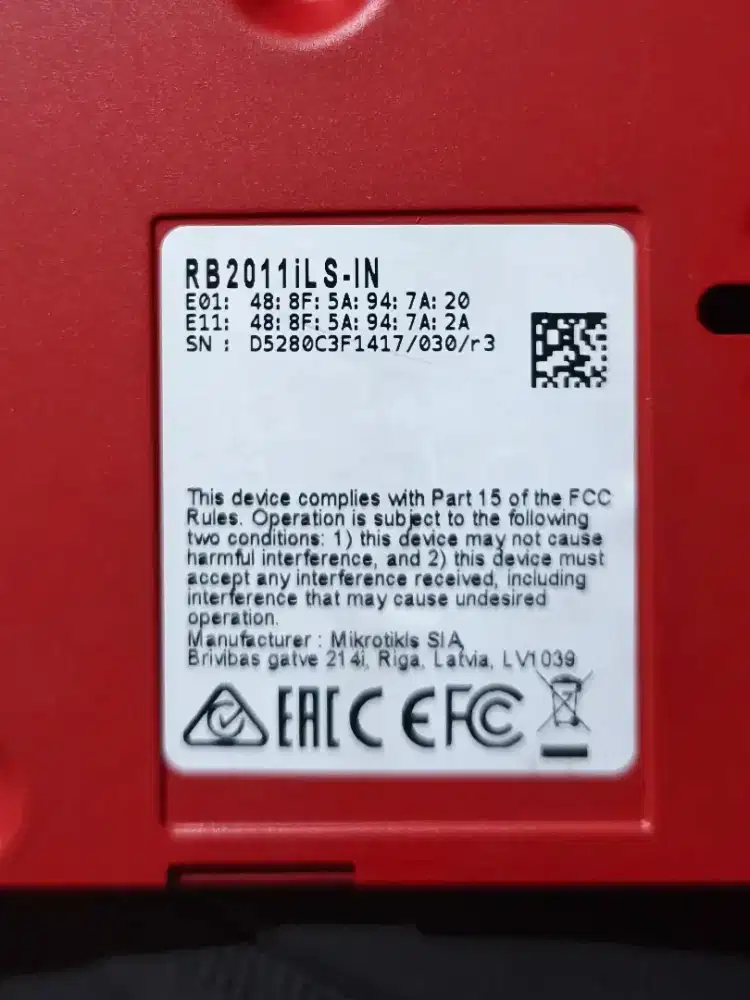 Mikrotik routerboard normal rb2011 rb2011ils
