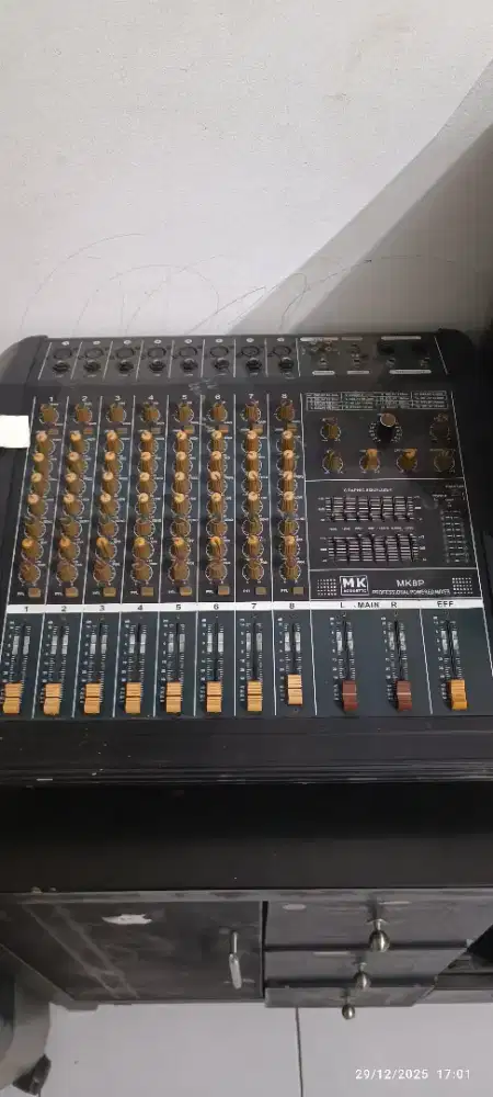 Dijual Mixer MK8P Acoustic 8 Channel Kondisi Apa Adanya/Rusak