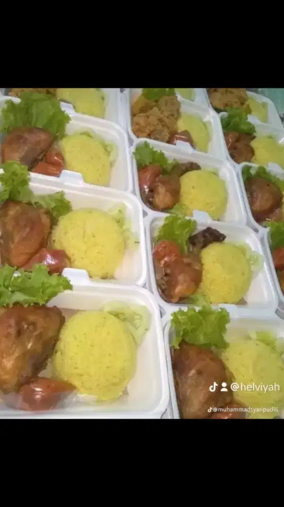 Jual nasi kuning box