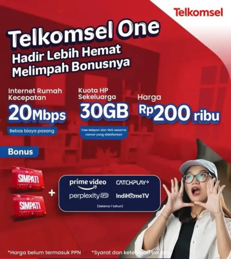 Jasa Pendaftaran Pemasangan WiFi Rumah Indihome, Telkomsel One, Eznet